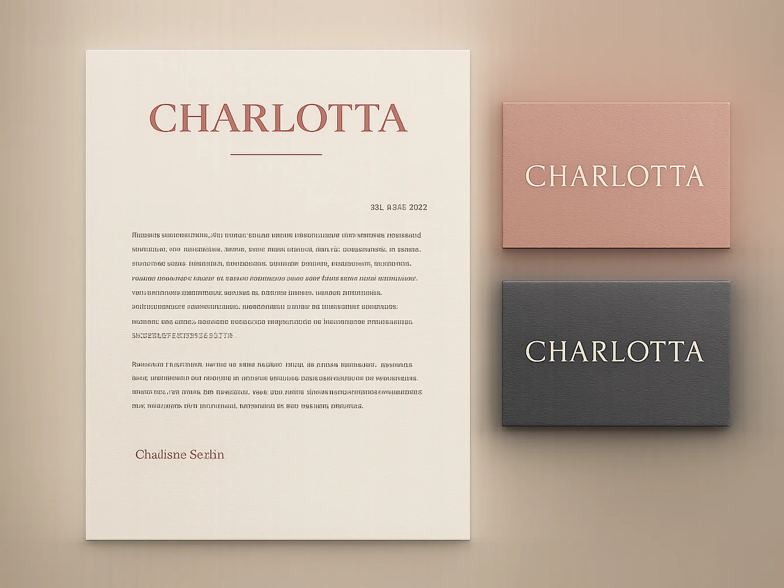 Brand identity work