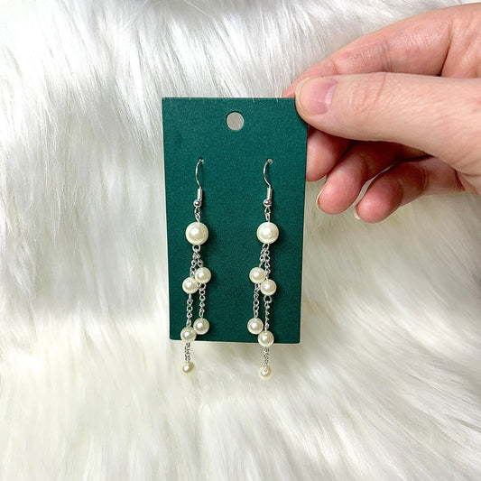 Handmade Vintage Inspired Pearl Drop Earrings